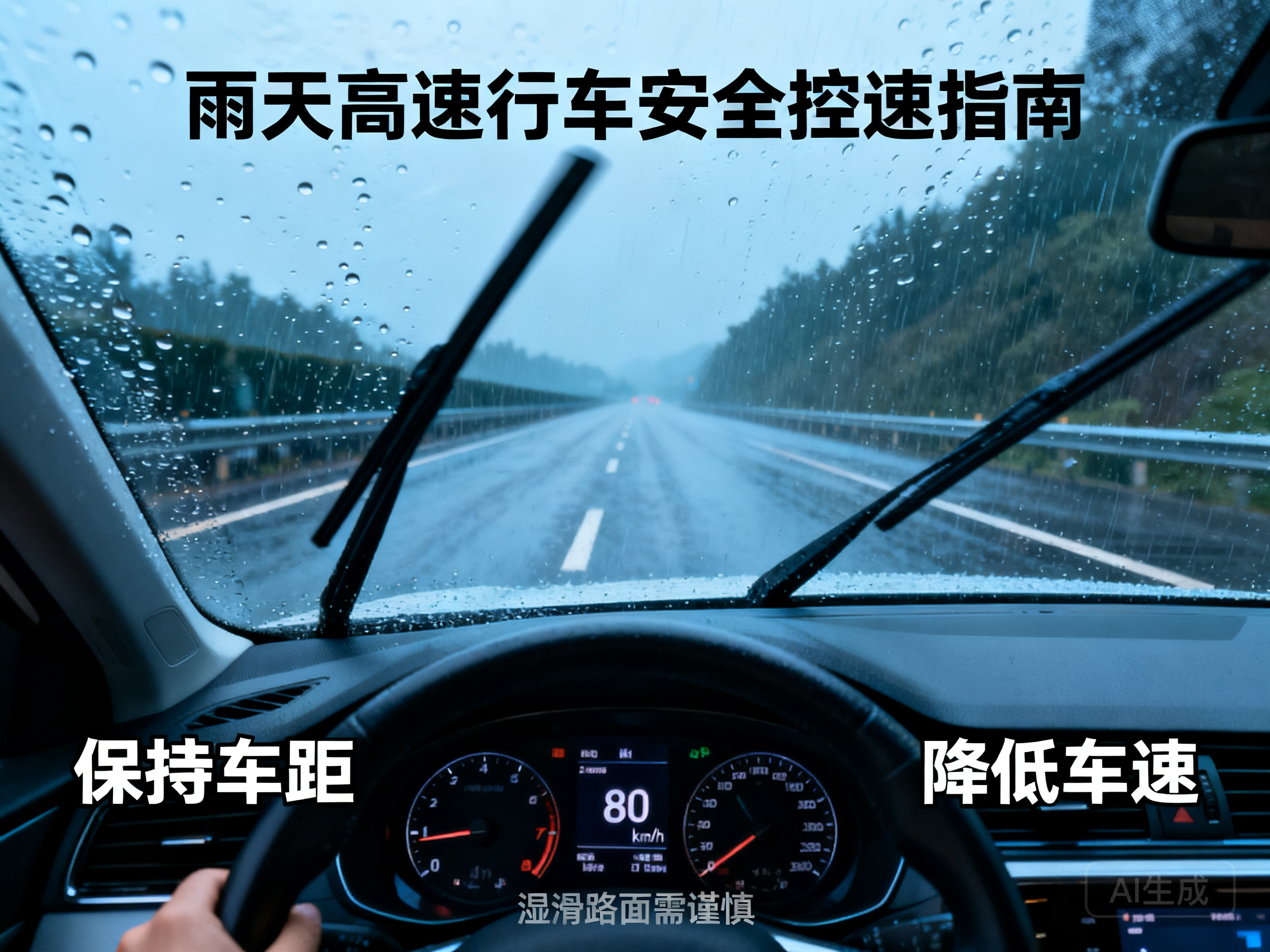 雨天高速行车安全控速实操指南