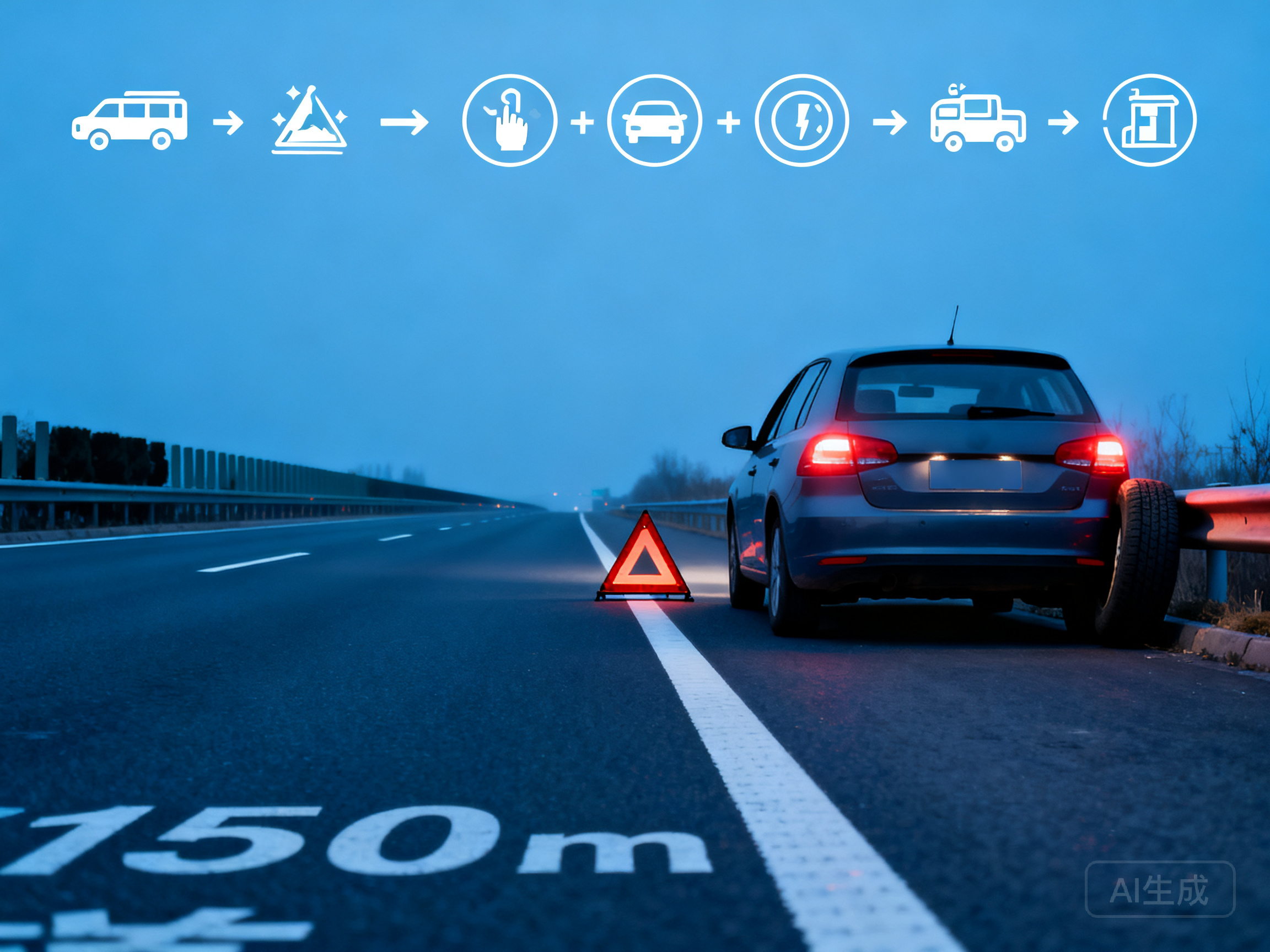 高速公路车辆突发故障该如何正确停车避险