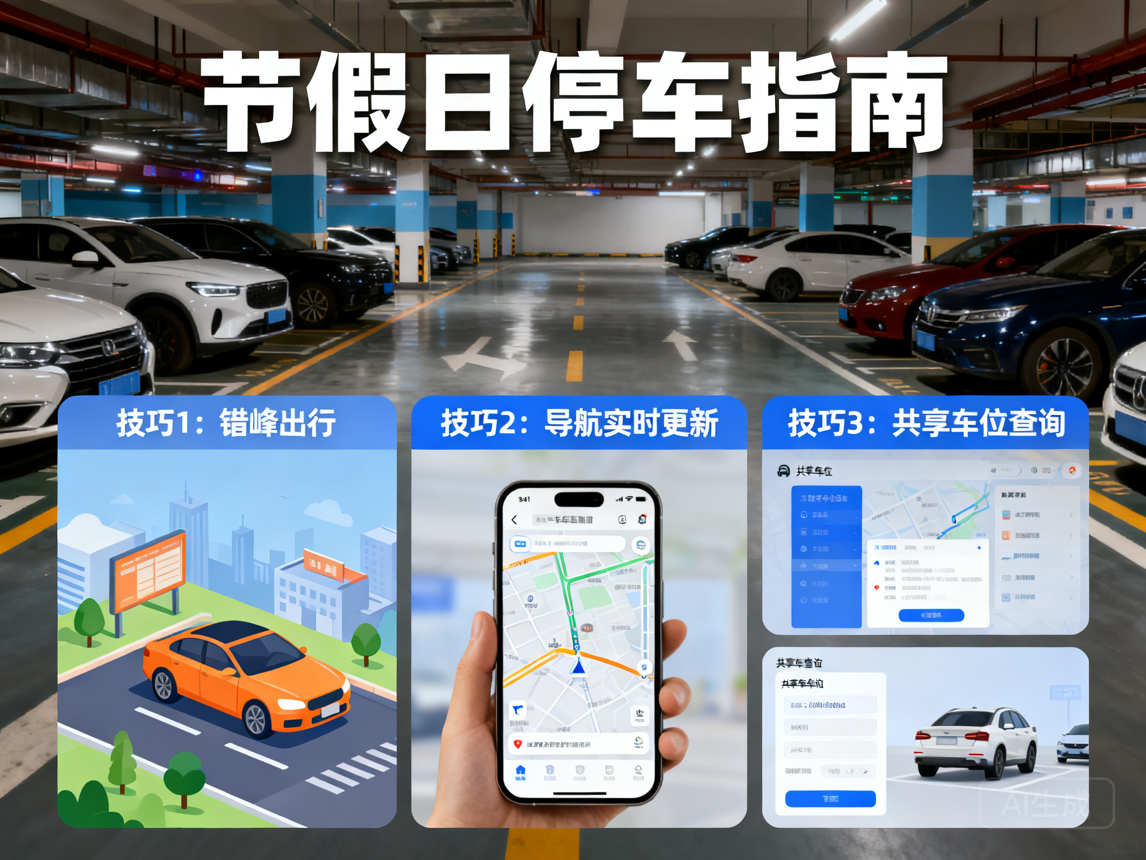 节假日出行停车难？这些实用找车位技巧帮你快速省心