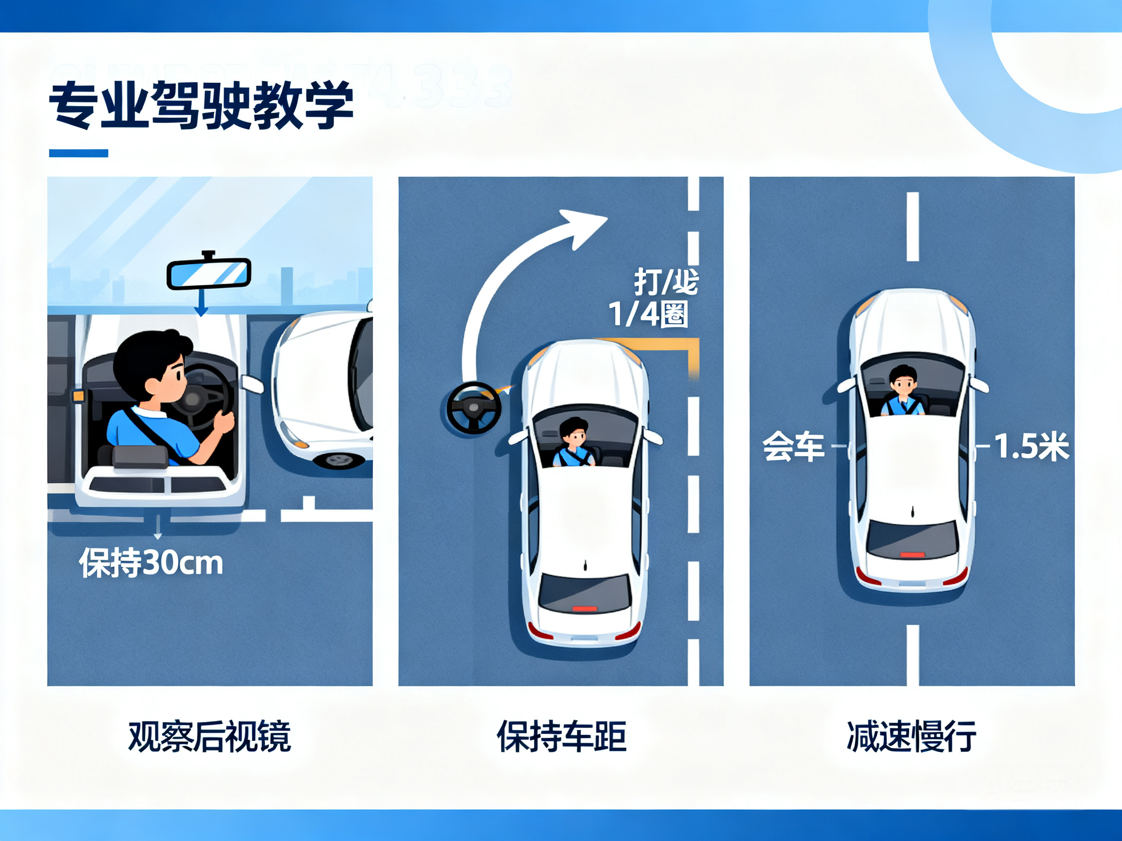 新手开车如何有效规避剐蹭事故