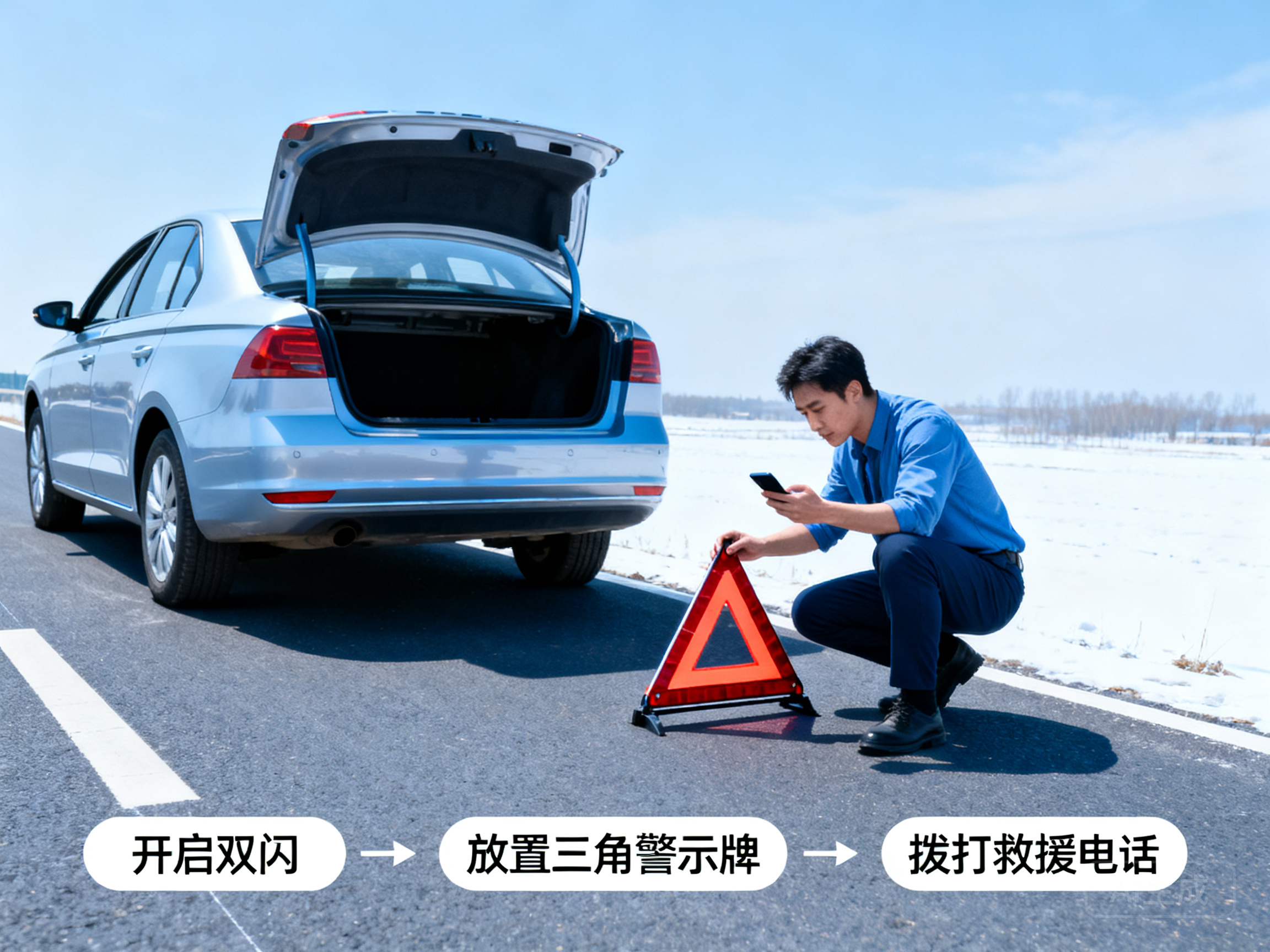车辆道路故障后正确呼叫救援的实用驾驶技巧指南