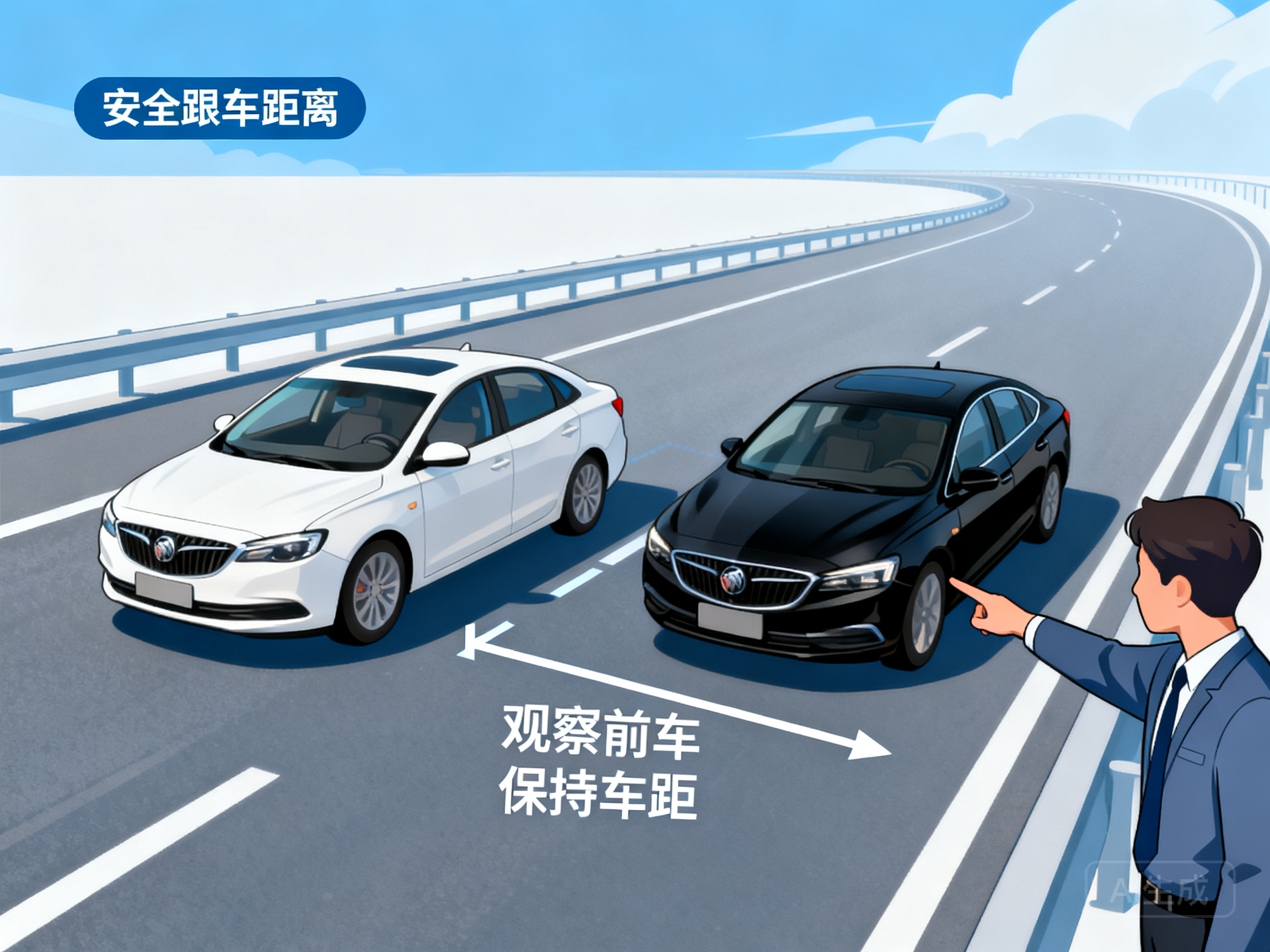 新手高速开车怎么保持安全跟车距离?老司机教你实用技巧