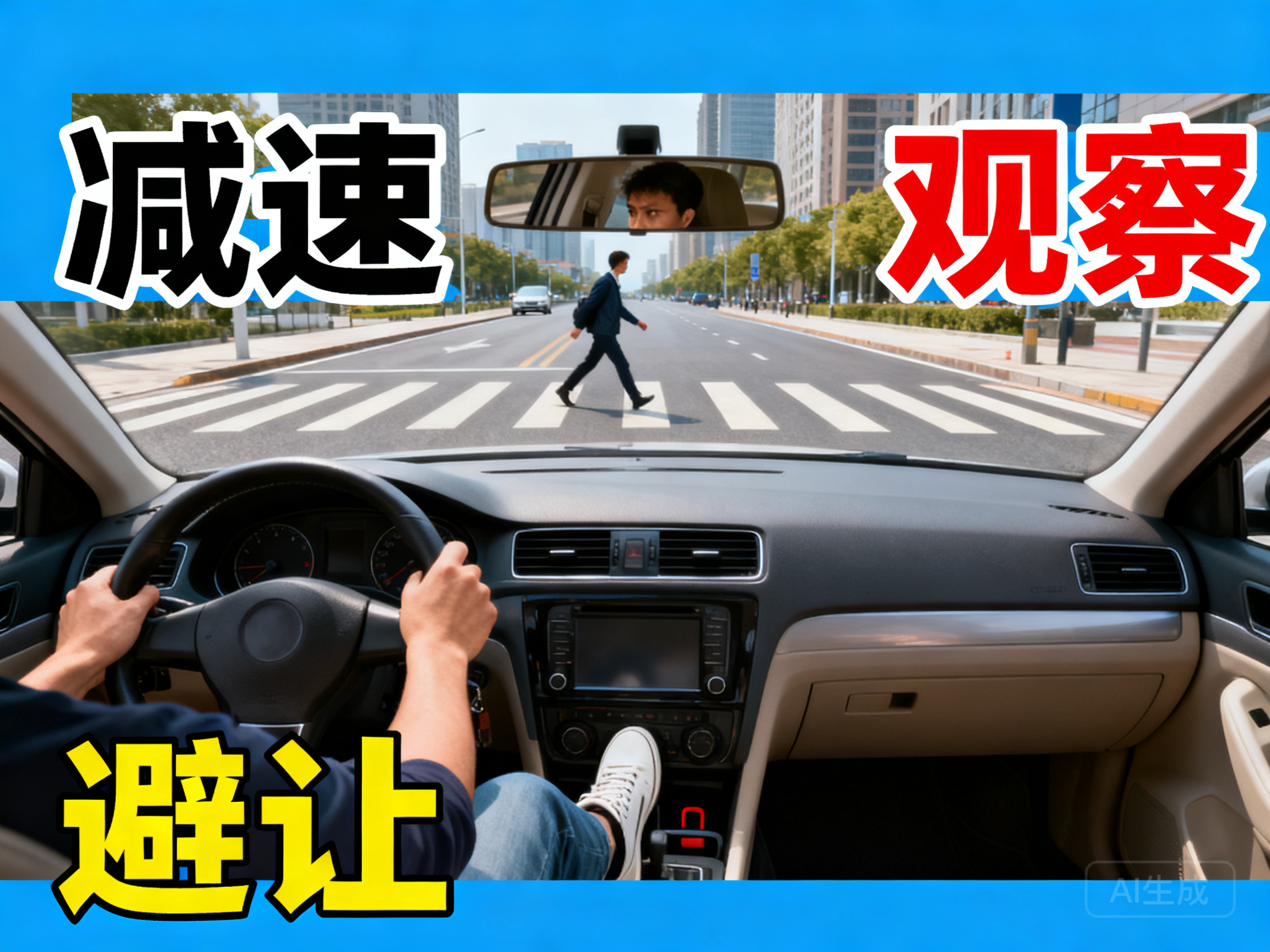 面对横穿马路行人该如何正确驾驶避险 实用驾驶技巧分享