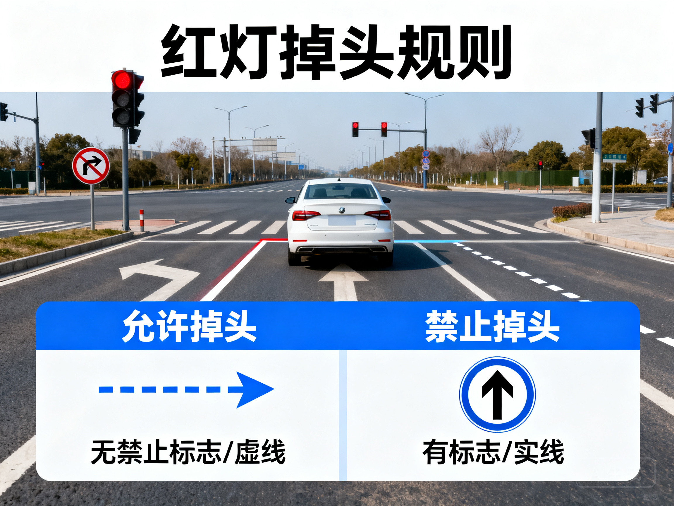 红灯时到底能不能掉头？新手司机必看的驾驶规则干货