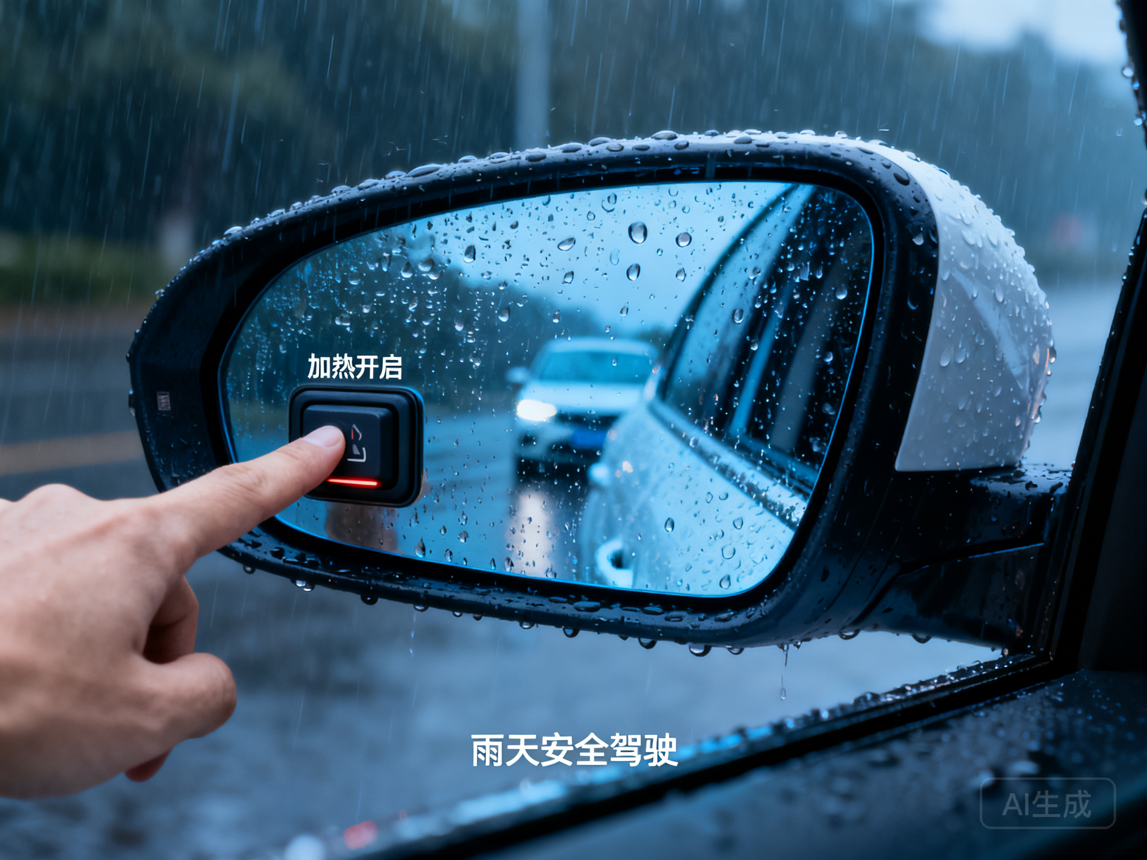 雨天开车后视镜看不清?学会这个加热技巧行车更安全