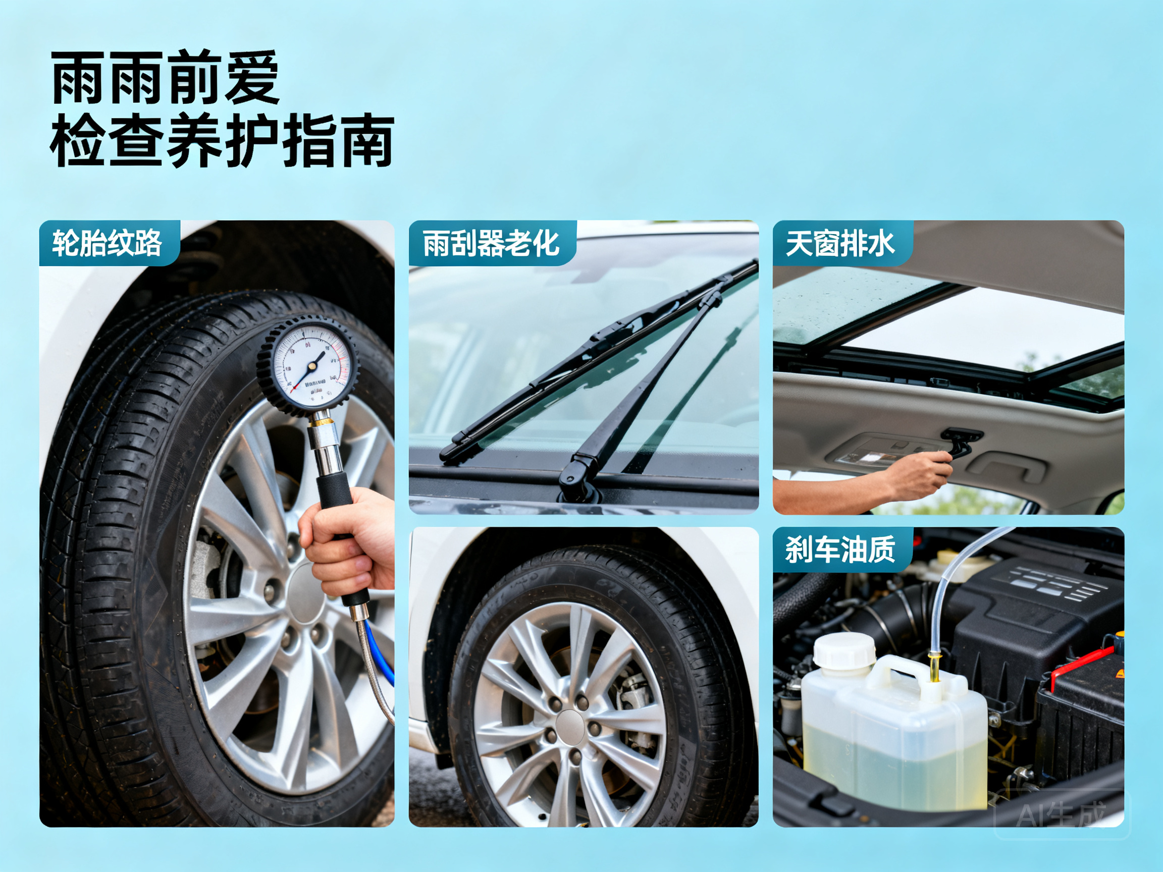 雨季将至，爱车这些检查保养要点不能少
