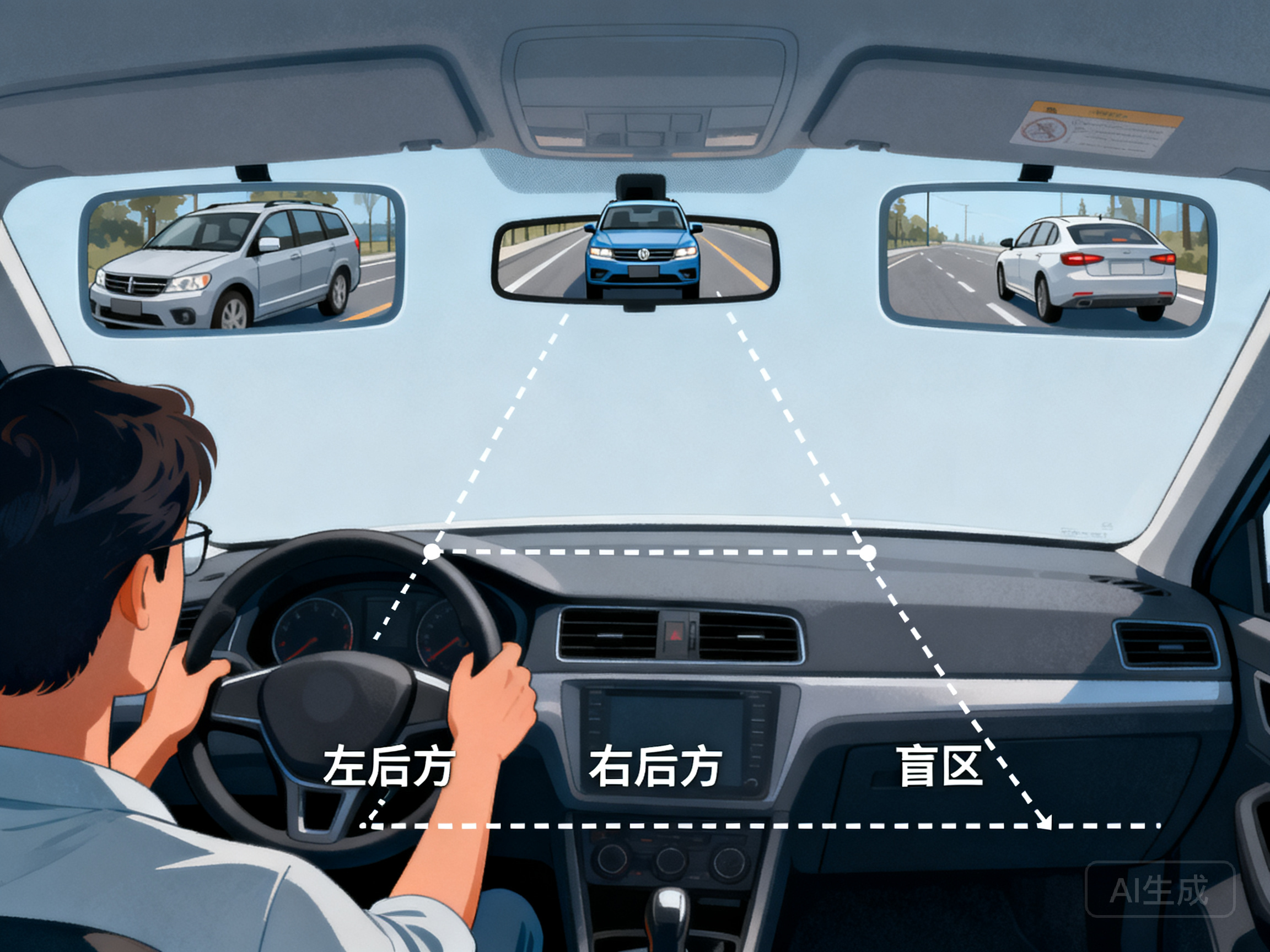 驾车时如何通过后视镜辅助把控车辆周边路况
