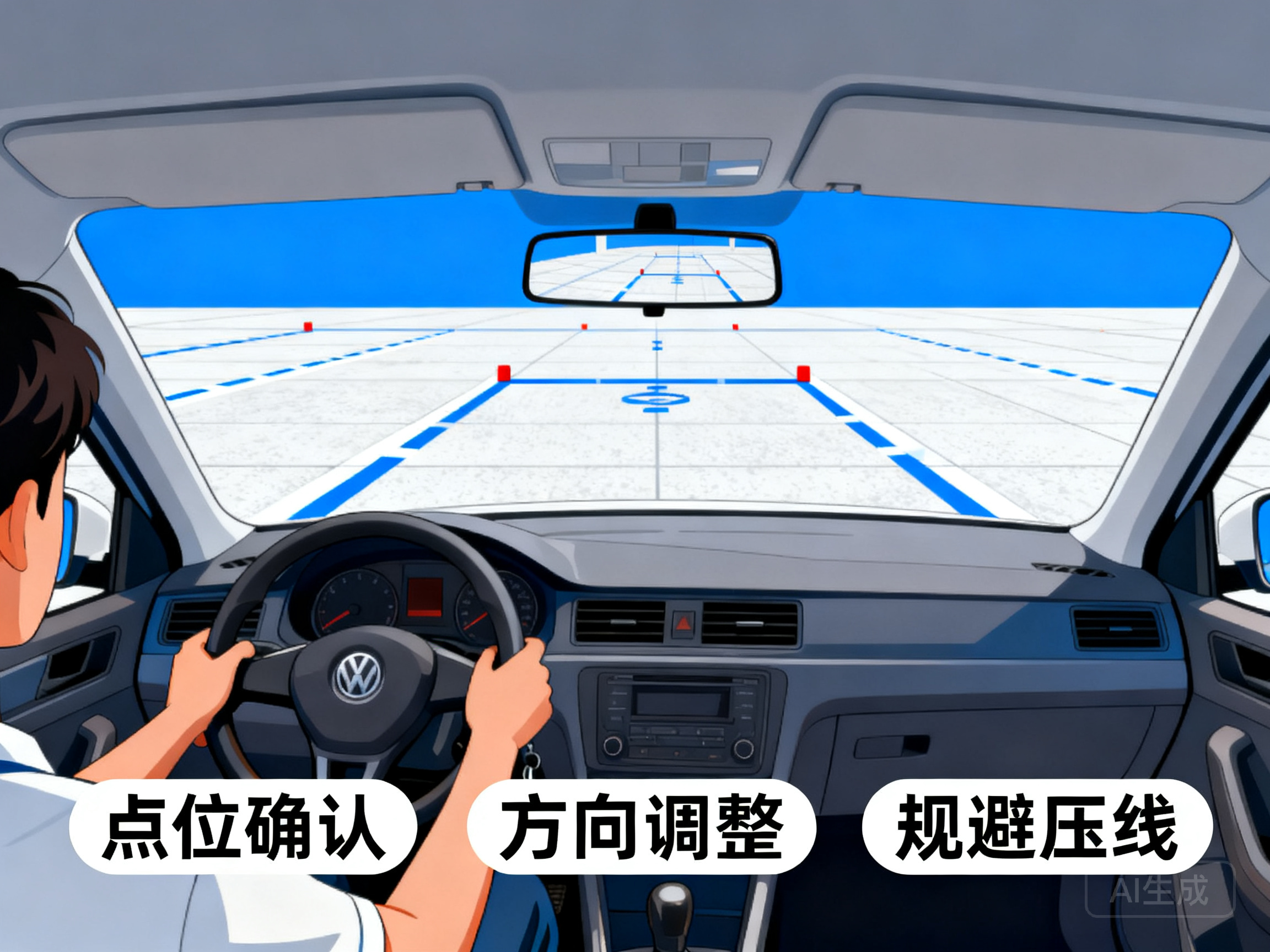 精准把控点位与方向 轻松规避倒车入库压线问题