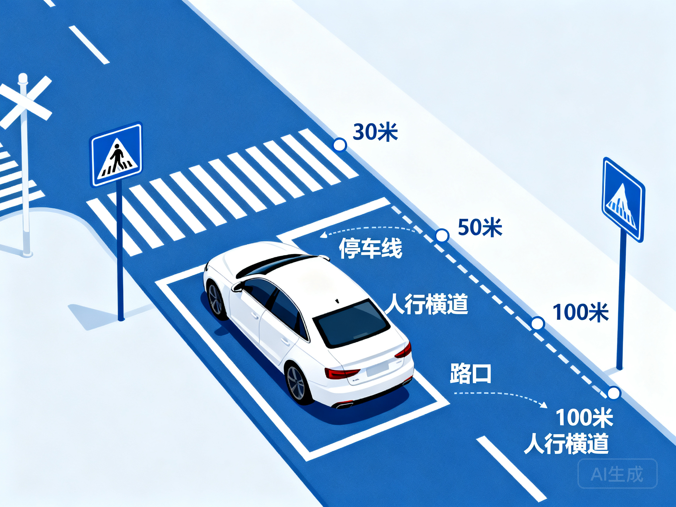 掌握这类距离判定技巧 轻松通关驾照考试理论题