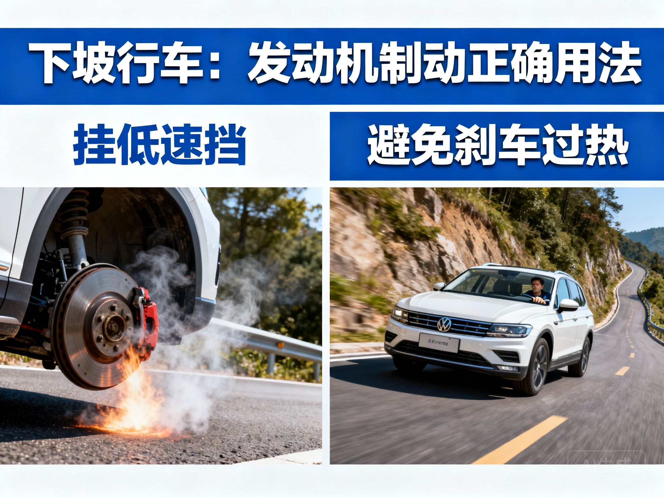 下坡行车别光靠刹车，发动机制动的正确用法要记牢