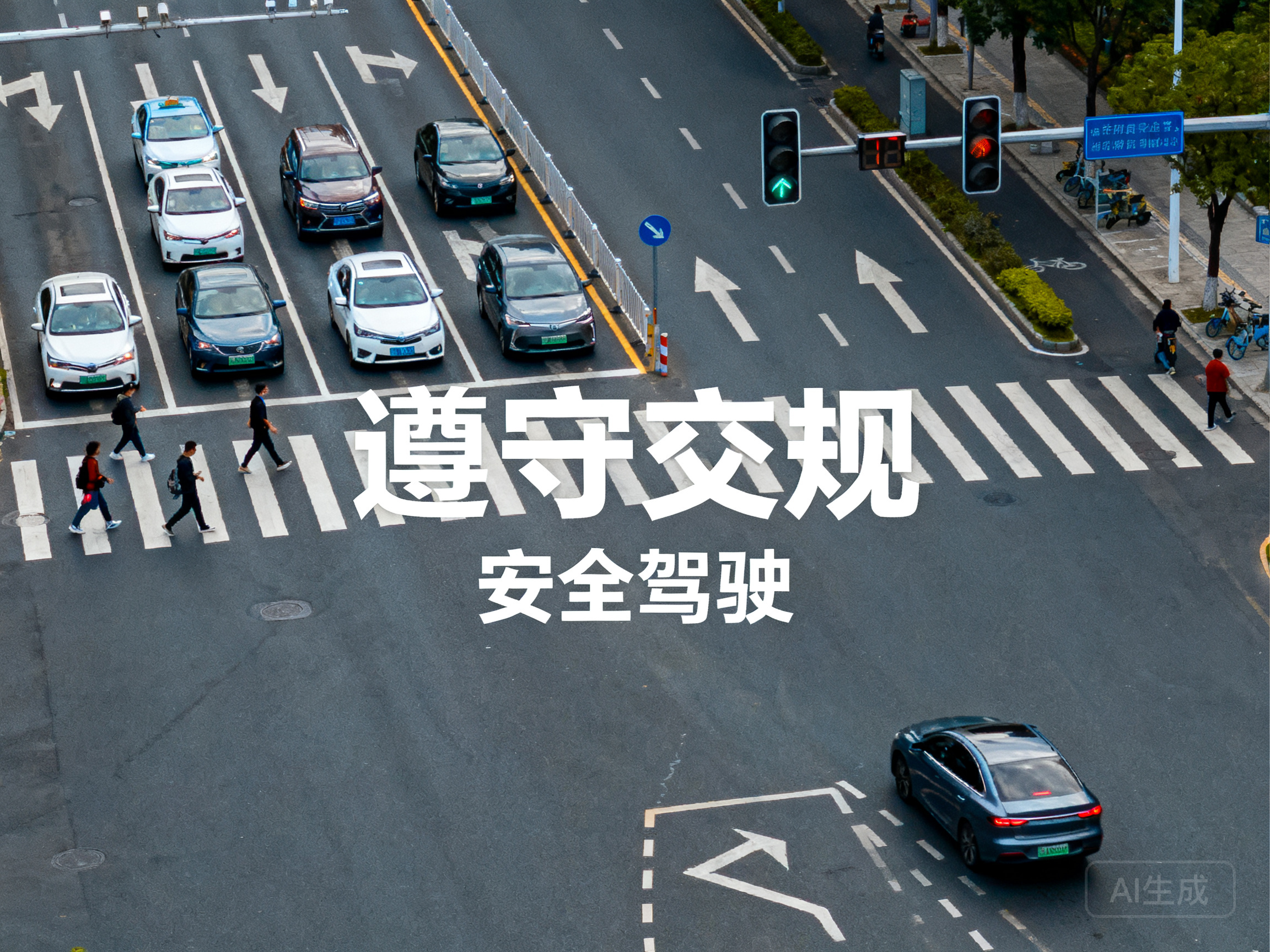 路口通行别乱闯 这些驾驶规则要记牢