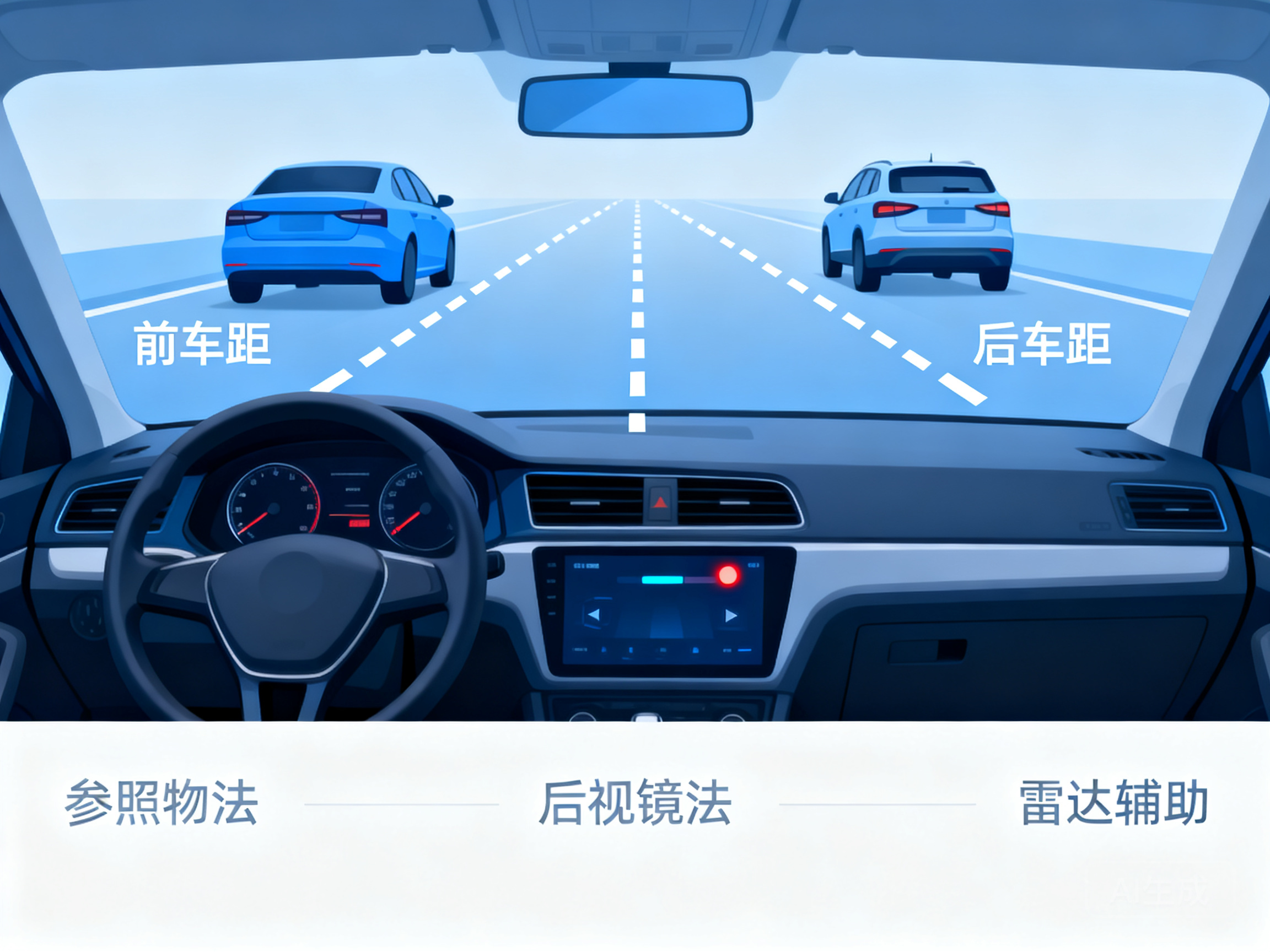 开车时精准判断前后车距的实用技巧指南