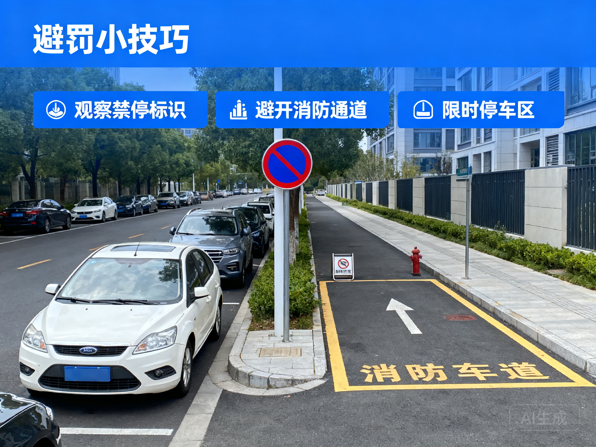 路边停车不被贴条 实用避罚小技巧全梳理