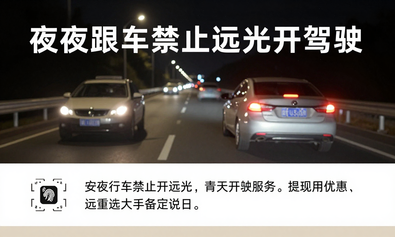夜间跟车禁止开远光驾驶常识科普：安全行车必备的实用知识
