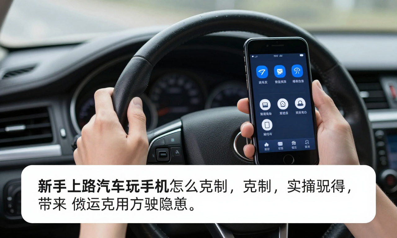 新手上路开车玩手机怎么克制 这份实用克制方法科普带你远离驾驶隐患