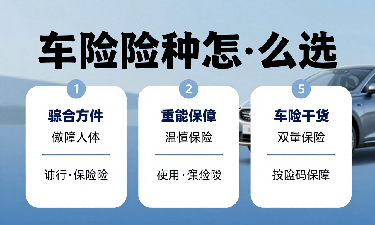 车险险种怎么选过来人的经验分享 实用干货助你选对合适的车险保障方案